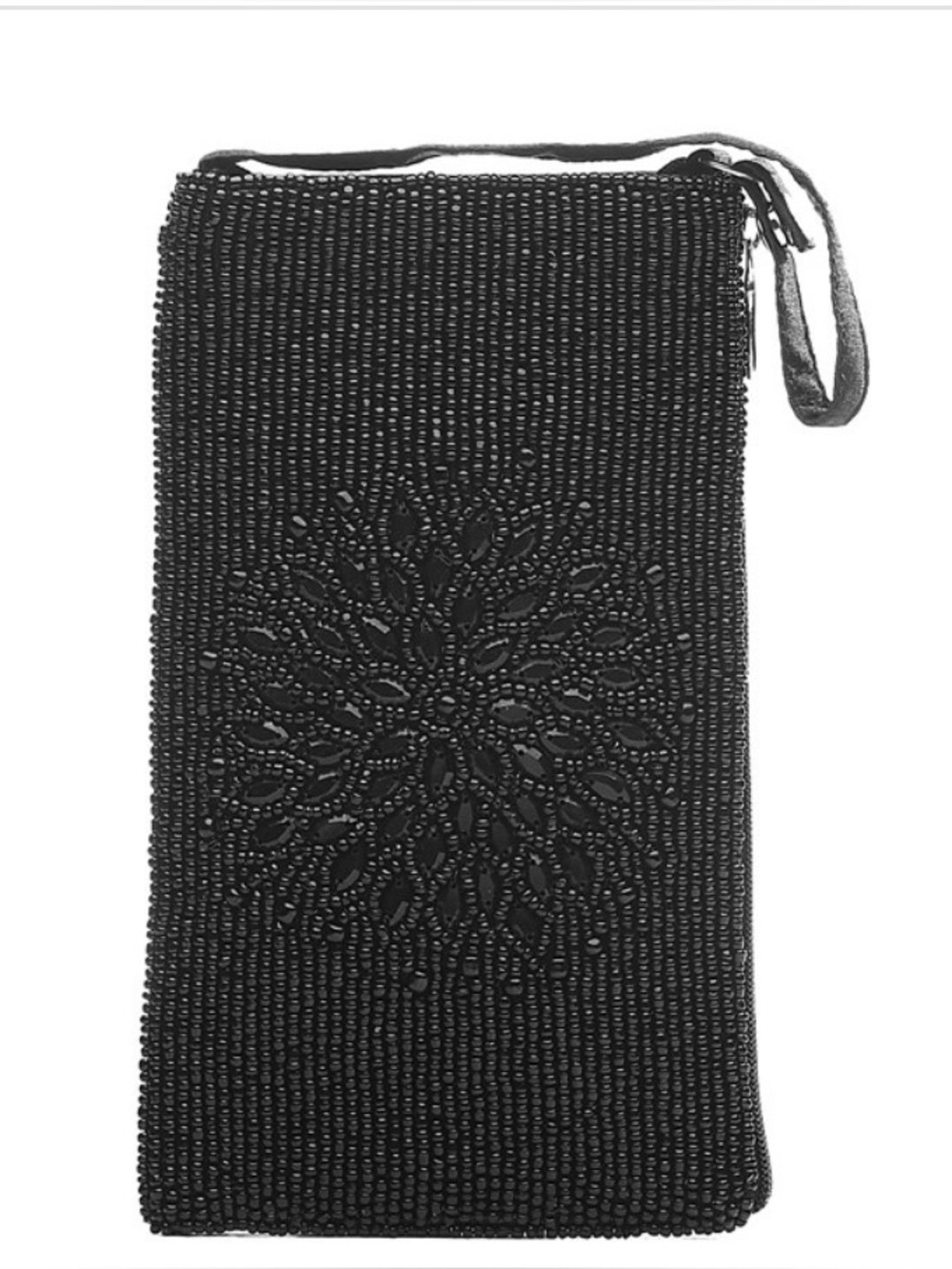 Bamboo Trading Company "Night Bloom" Black Club Bag